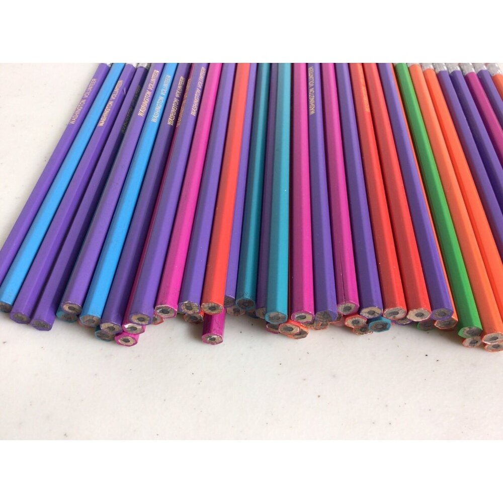Wooden Pencil Lot Washington Volunteers NEW 50 Count - Picture 5 of 5